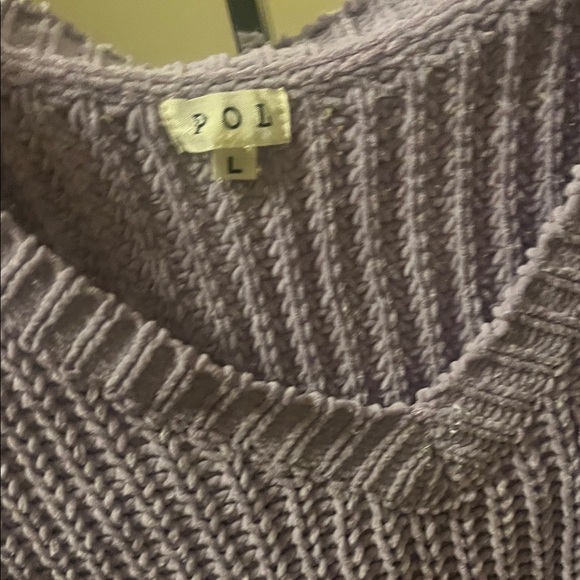 POL Lilac Knit Chenille Tunic - Picture 4 of 6